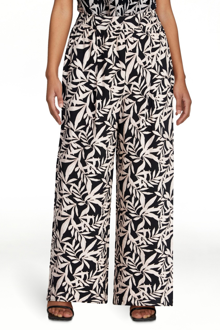 Time and Tru Women's Wide Leg Print Pants, Sizes XS-XXXL | Walmart (US)