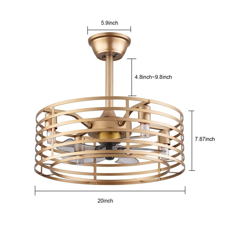 Jonnika 20'' Ceiling Fan with Light Kit | Wayfair North America