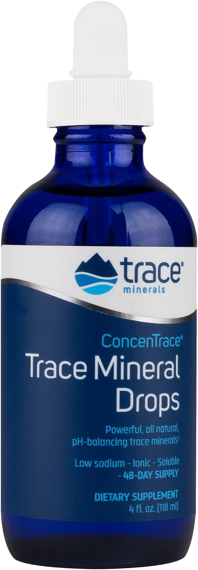 Trace Minerals ConcenTrace Drops | Full Spectrum Minerals | Ionic Liquid Magnesium, Chloride, Pot... | Amazon (US)