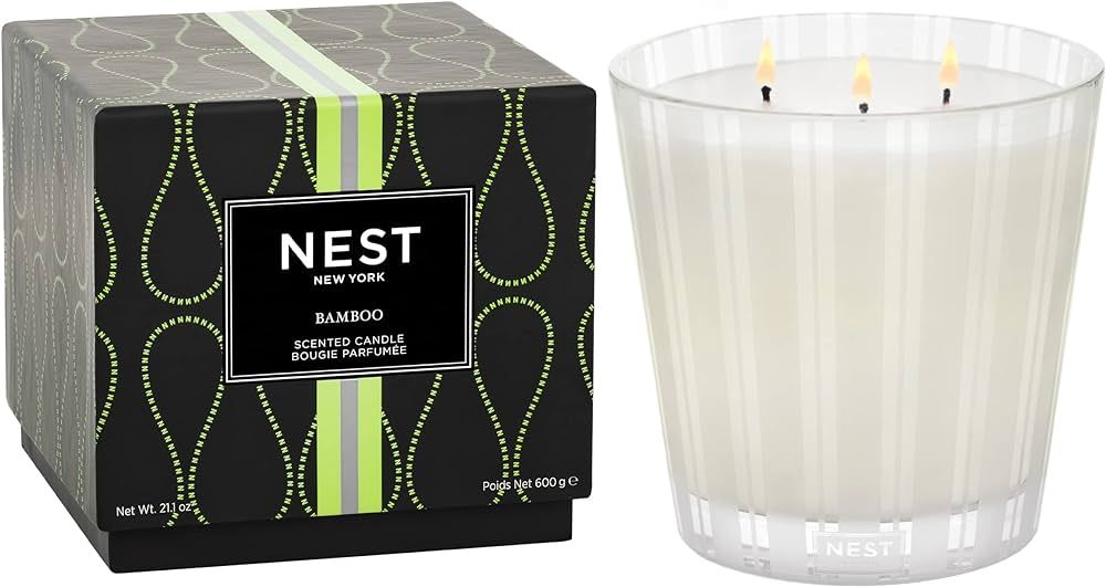 NEST Fragrances NEST03BM002 3-Wick Candle- Bamboo , 21.2 oz | Amazon (US)