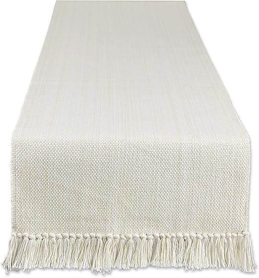 DII Variegated Tabletop Collection, Table Runner3x108, Off-White | Amazon (US)