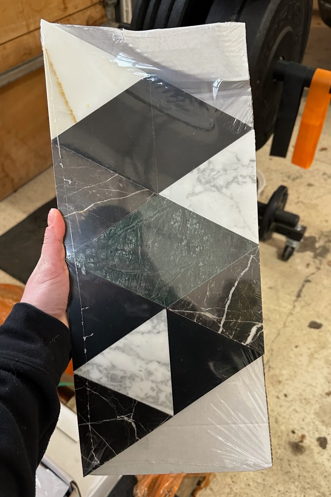 Dopamine decor trend here we come. Think marble tile trio is sure to make a bold statement. This client chose the dark green color for their backsplash but I also love the gray and pink options!

#LTKHome #LTKStyleTip