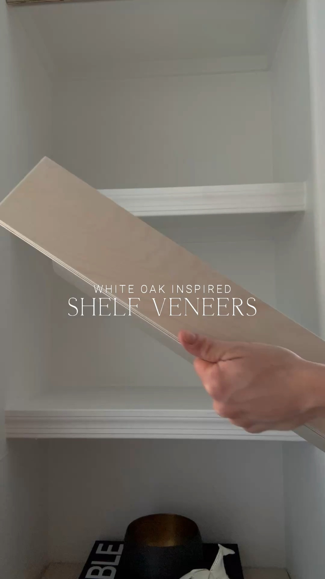 Wooden shelf veneers / customizable / exact color is simple white MW275 transparent

#LTKHome