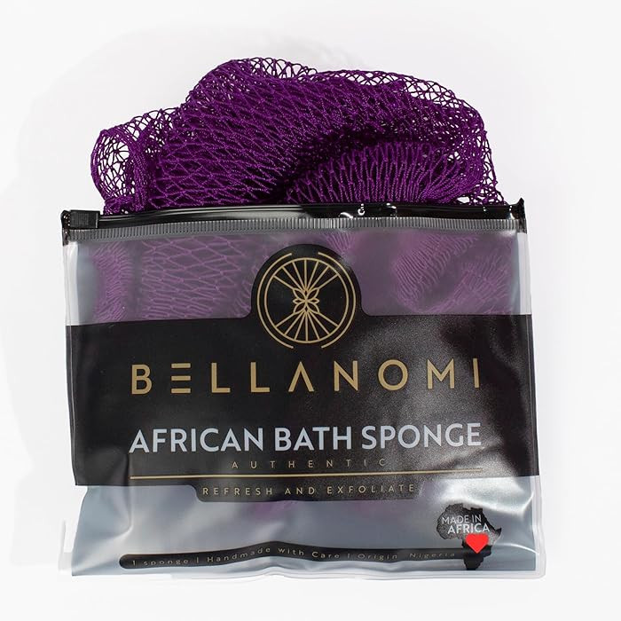 BELLANOMI African Exfoliating Net Sponge, Authentic, Ethically sourced from Nigeria, 45 inches Lo... | Amazon (US)