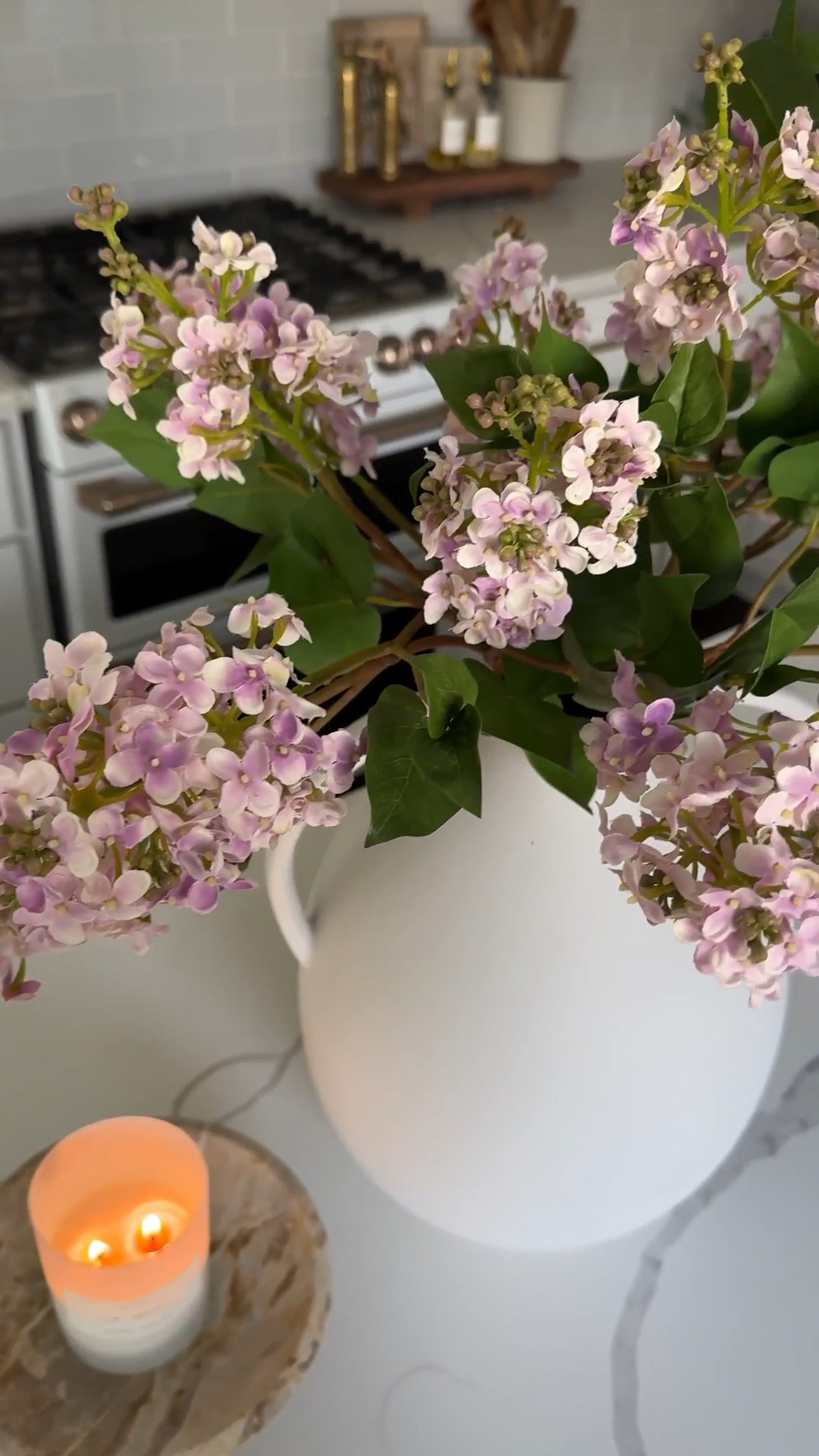 These gorgeous lilac faux stems are back in stock!! You guys sold them out early on last year. Truly the prettiest faux florals that are very realistic. I love them!!

#LTKStyleTip #LTKHome