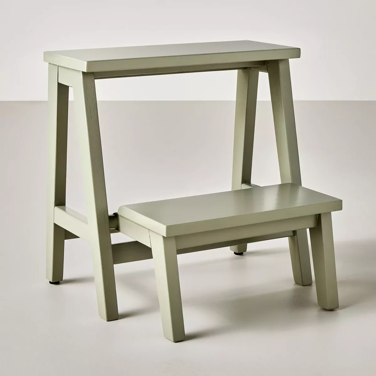 Wood Kitchen Step Stool Sage Green - Hearth & Hand™ with Magnolia | Target