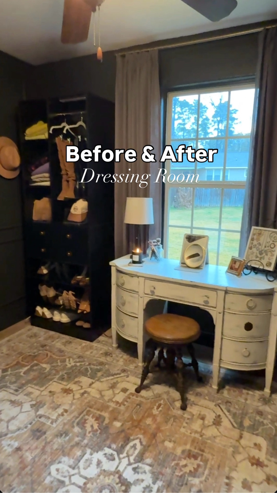 Junk room to personal dressing room. 🫶I’m in love! It’s replaced so much frustration and wasted time looking for things with pure joy! Get creative with wasted rooms and spaces in your home to make them work for your lifestyle! #beautyroom #roommakeover

#LTKHome
