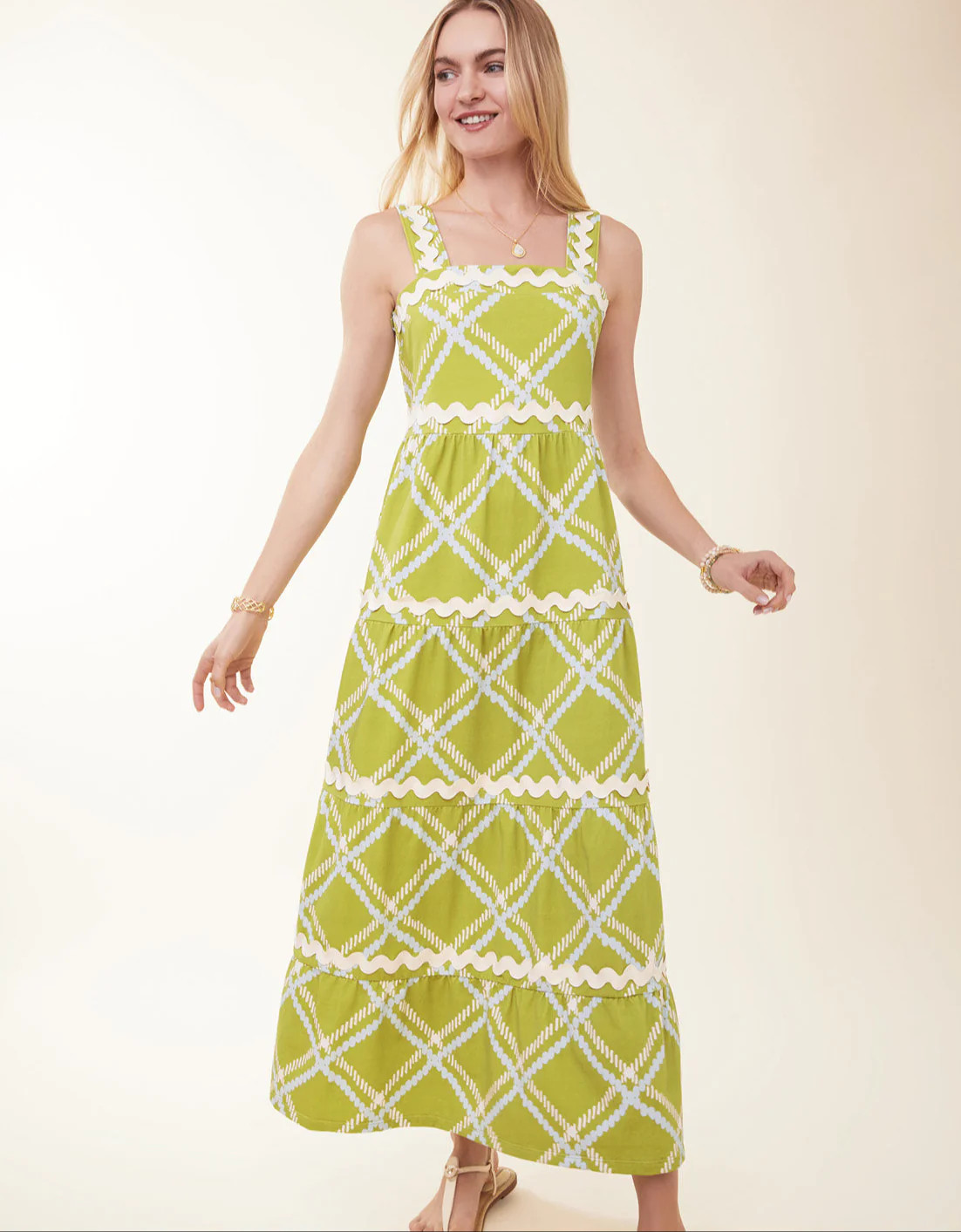 Tilley Dress Enclave Ric Rac Plaid | Spartina 449