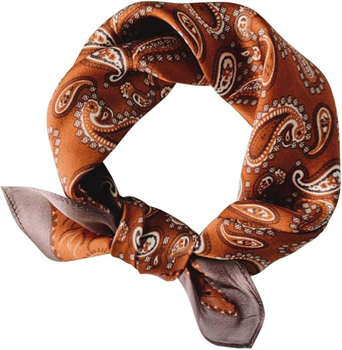 MEISEE Mulberry Silk Scarfs Women Small Square Scarf 21" x 21" Breathable Lightweight Neckerchief... | Amazon (US)