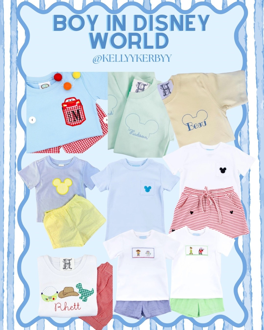 outfit inspo for your boy in Disney! 🤍