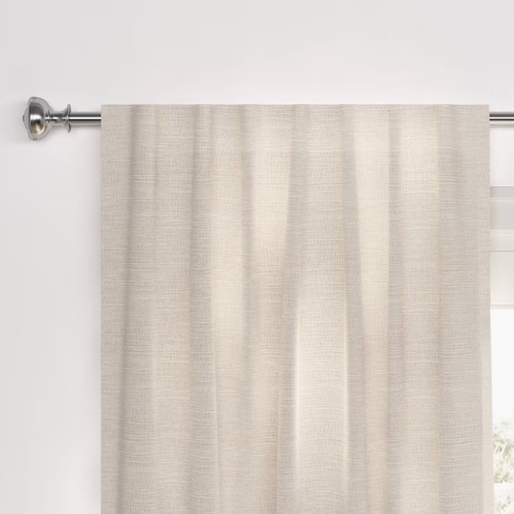 1pc Blackout Textural Overlay Window Curtain Panel - Threshold™ | Target