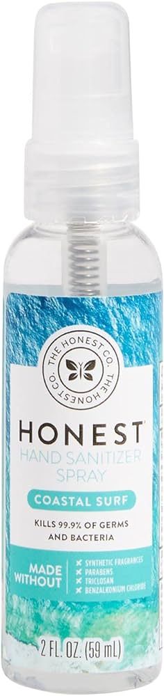 The Honest Company Plant-Based Hand Sanitizer Spray | Kills 99.9% of Germs | Hypoallergenic, Quic... | Amazon (US)