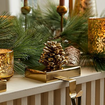 Pine Cone Stocking Holders | West Elm (US)