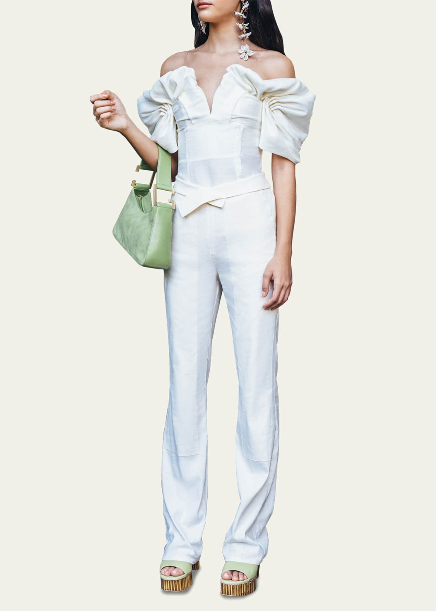 Cult Gaia Abby Off-the-Shoulder Bustier Top | Bergdorf Goodman