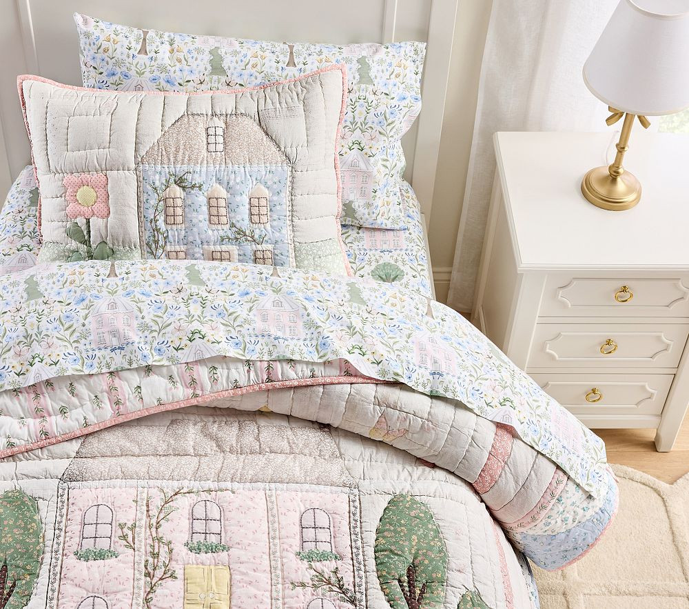 Dollhouse Wholecloth Quilt & Shams | Pottery Barn Kids