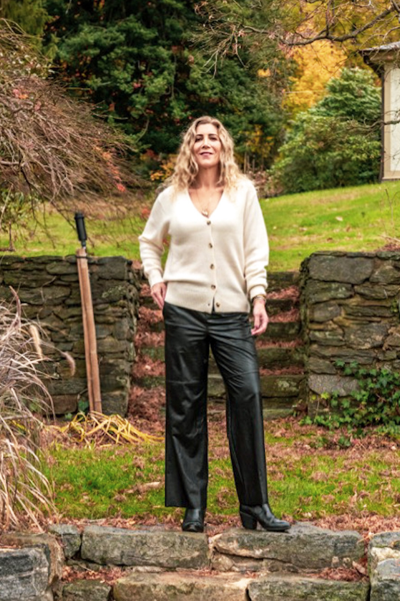 I’m trying to embrace other colors besides black so an ivory sweater is a new one for me. (I know ivory isn’t really a color). This sweater is so comfy and it pairs well with these faux leather pants. 

#LTKstyletip #LTKSeasonal