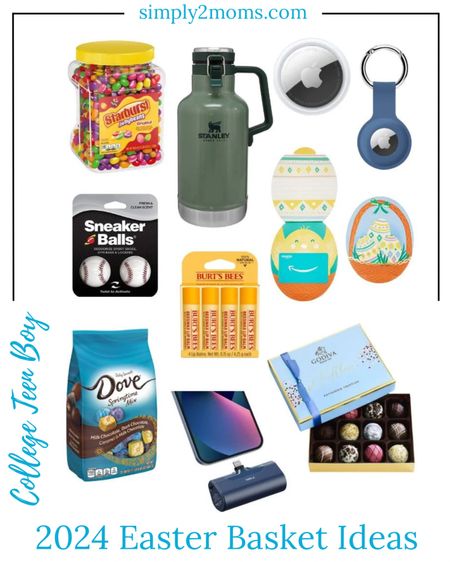 Fill an Easter basket for your favorite guy. Teens and college students still want to receive some goodies. So grab a basket and fill it with a Stanley, sneaker deoderizers, gift card, portable charger, and some candy too! #teenboy #collegestudent #Easterbasket 

#LTKfamily #LTKfindsunder50 #LTKSeasonal