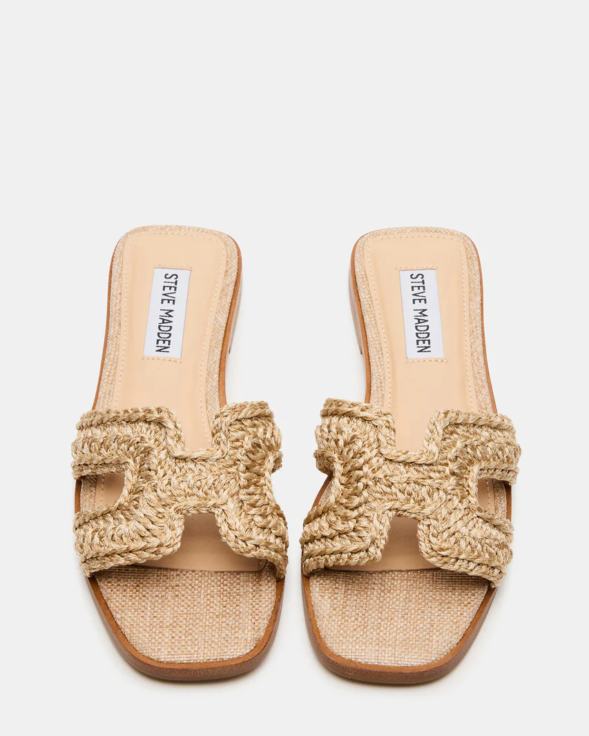 HADYN Crochet Raffia Women's Designer Sandal | Steve Madden (US)