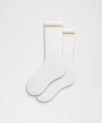 Unisex Daily Essential Crew Socks   Stripe | lululemon (AU)