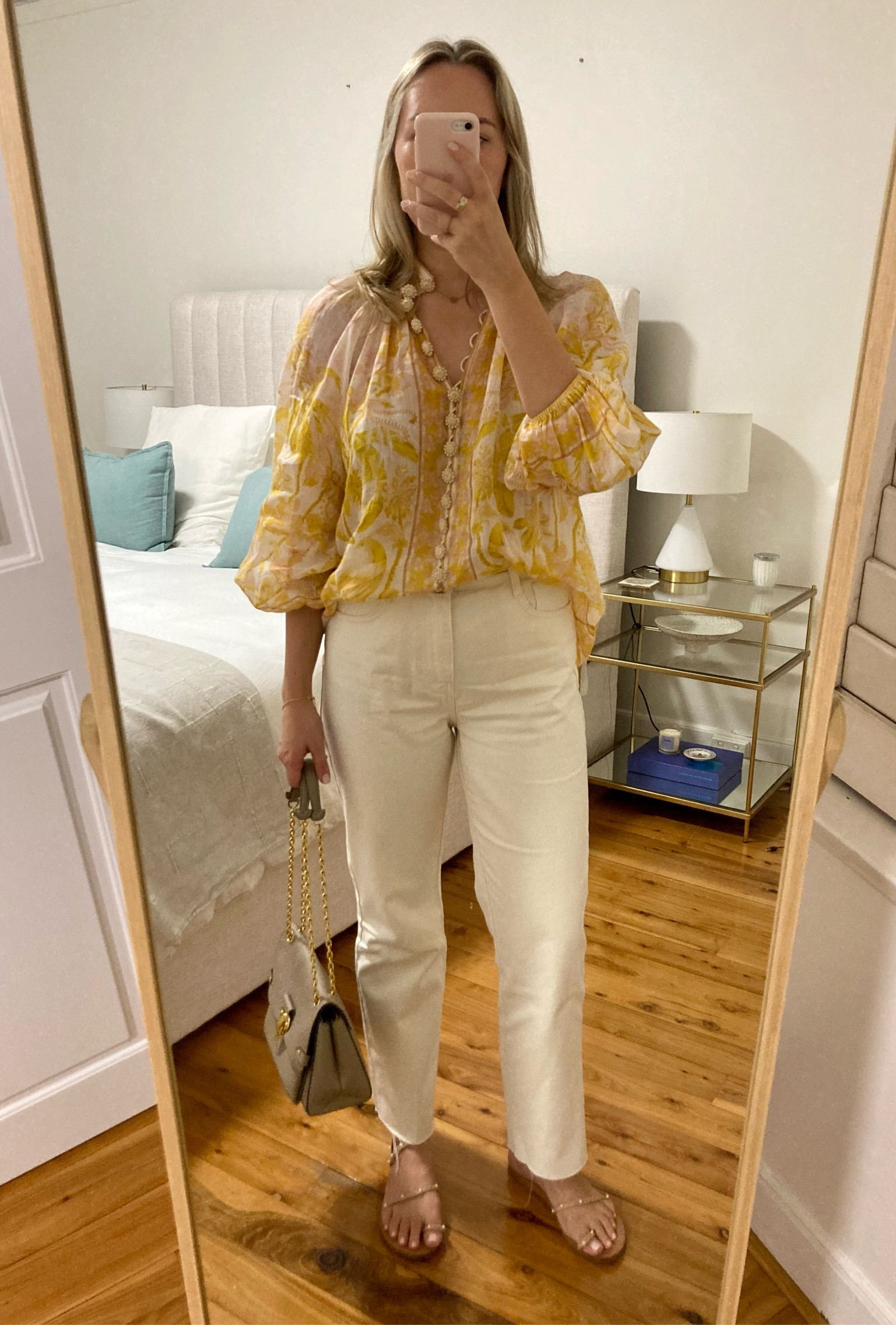 Feminine blouse paired with cream jeans. A great casual outfit.

Top - Zimmermann
Jeans - Zara
Belt - Valentino
Shoes - Ancient Greek Sandals (the most comfortable sandals)
Bag - Louis Vuitton

#LTKstyletip #LTKSeasonal #LTKaustralia