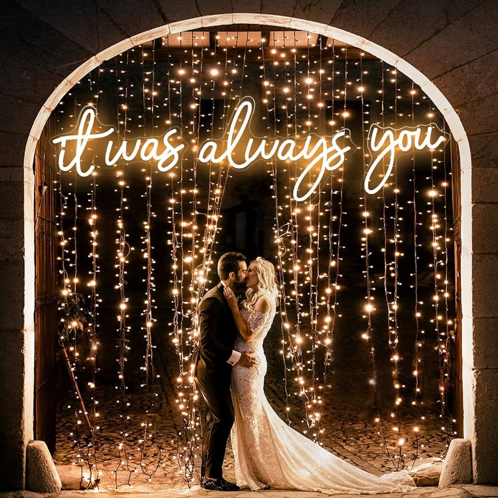 Super Large LED Neon Sign 'it was always you' Neon Night with Dimmable Wall Decor for Bedroom Liv... | Amazon (US)