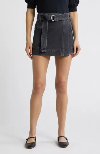 Rails Deanna Belted Denim Wrap Miniskirt | Nordstrom | Nordstrom