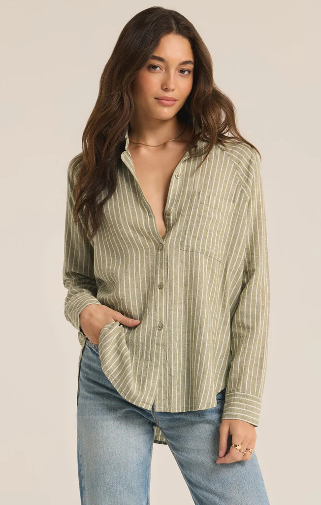 Perfect Linen Stripe Top | Z Supply