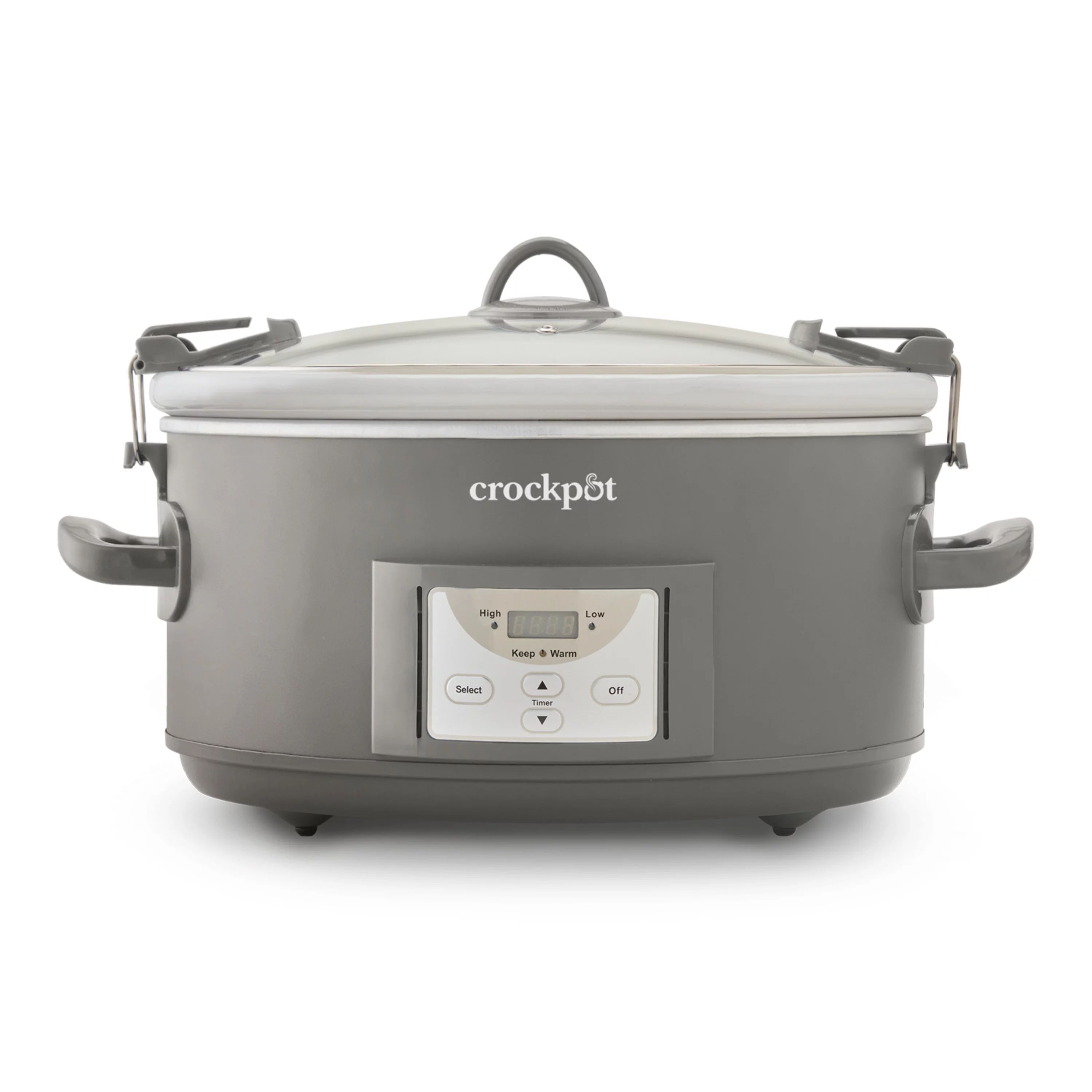 Crockpot 7-Quart Cook and Carry Programmable Slow Cooker, Grey | Walmart (US)