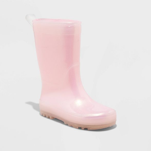 Toddler Girls' Sadie Rain Boots - Cat & Jack™ Pink | Target