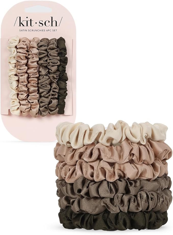 Kitsch Ultra Petite Satin Scrunchies for Women - No Crease Hair Ties for Girls | Scrunchies For A... | Amazon (CA)