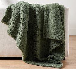 Fireside Cozy Sherpa Reversible Throw | Pottery Barn (US)