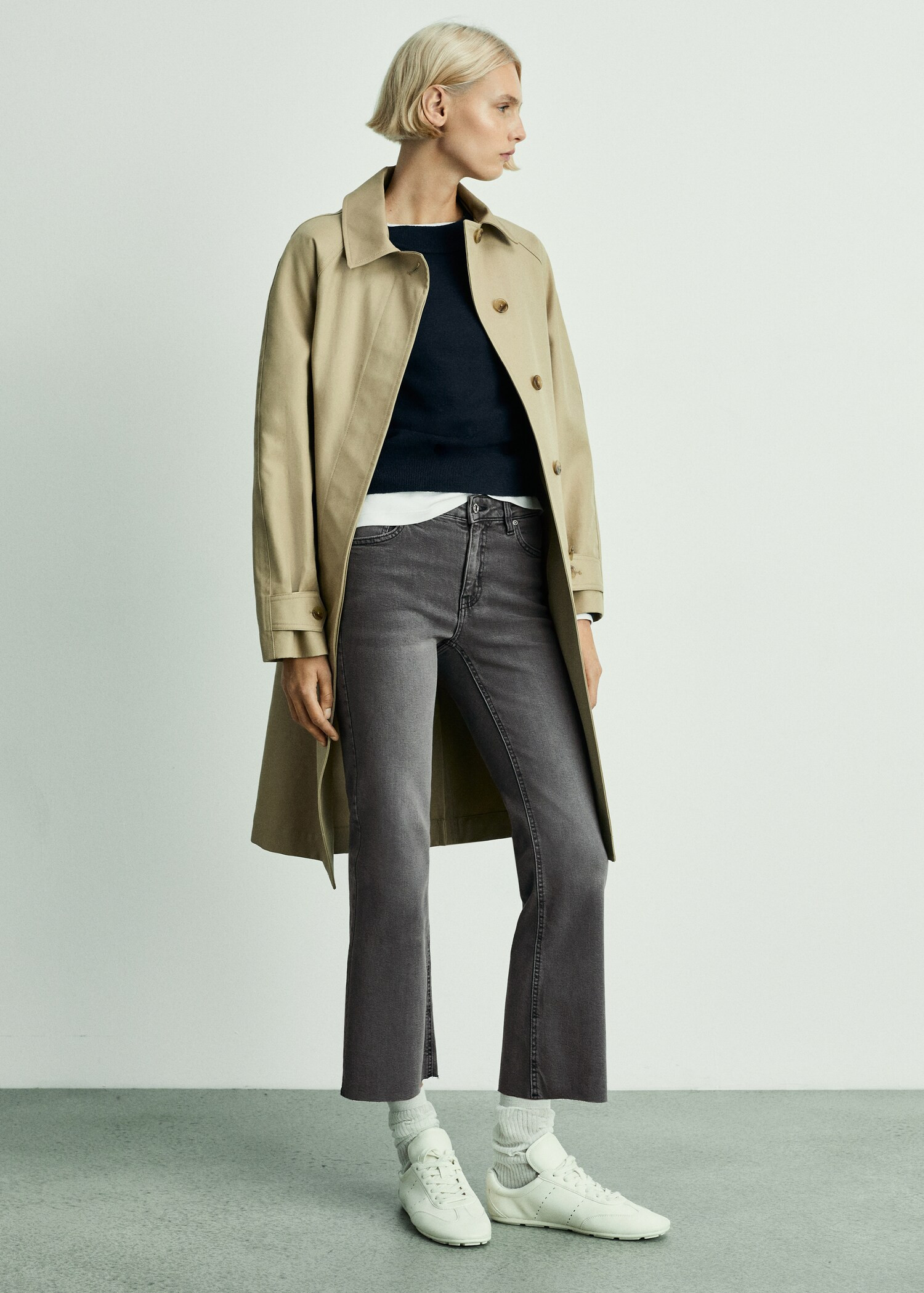 Sienna flared cropped jeans | MANGO (US)