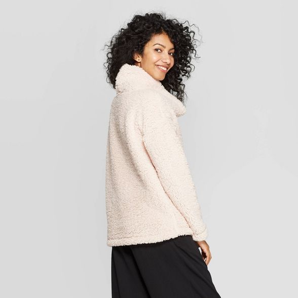 Women's Any Day Long Sleeve Turtleneck Sherpa Pullover - A New Day™ | Target
