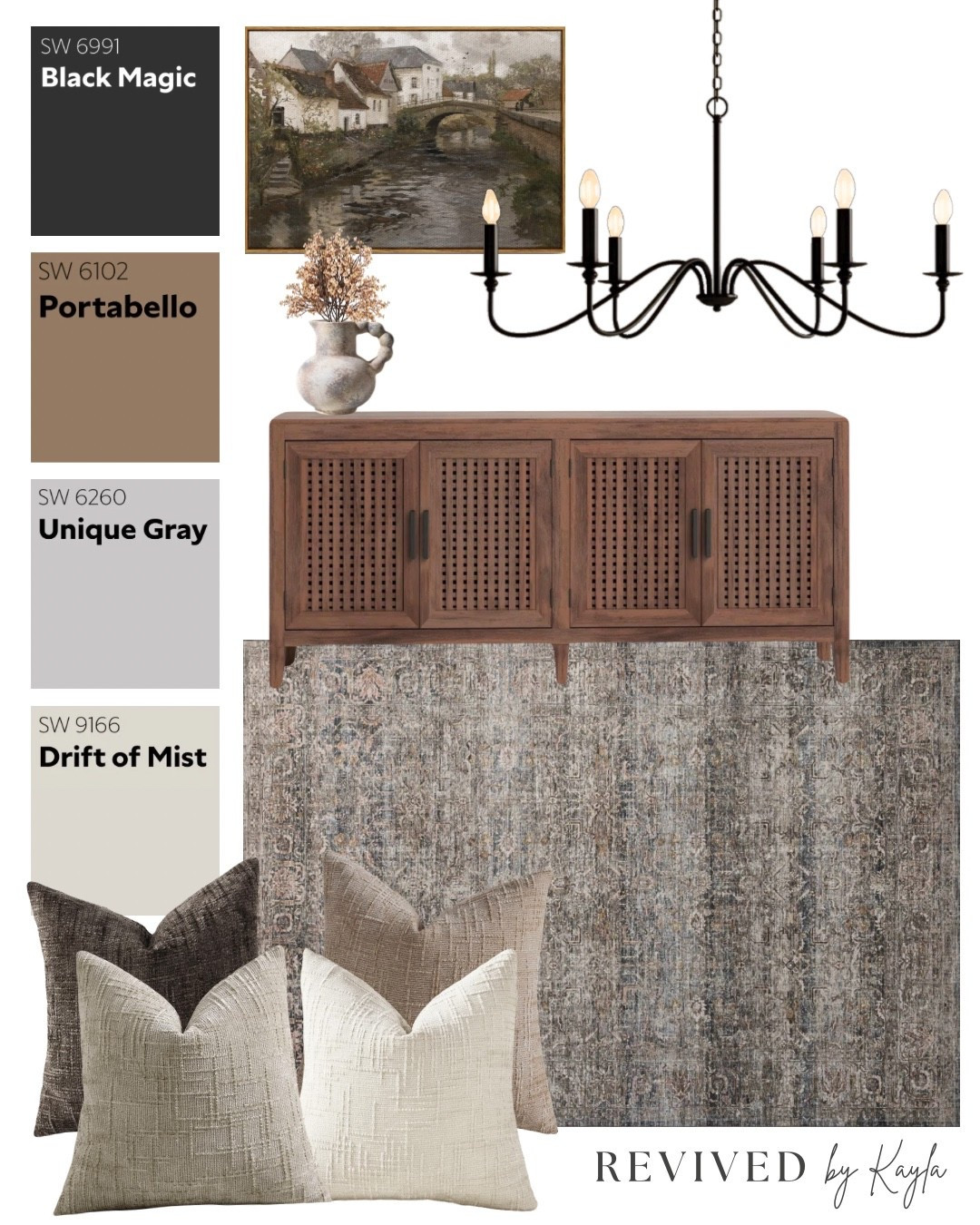 Neutral black, brown, and gray living room design mood board 🖤🤎🩶

#livingroom #livingroomdecor #homedecor #homedesign #neutral #neutralhome #neutraldecor #modern #interiordesign #paintcolors #sherwinwilliams #amazon #wayfair 

#LTKHome