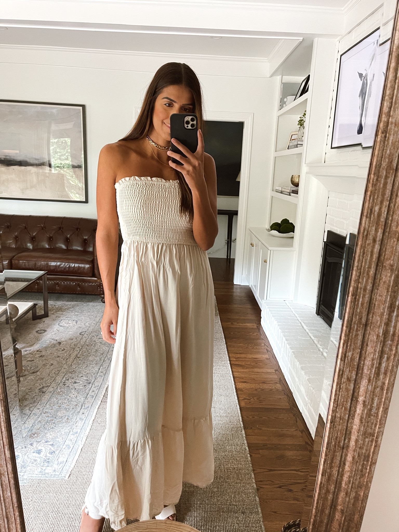 Maxi dress - Amazon dresses - beige maxi - strapless dress - strapless smocked maxi dress - casual outfit - spring fashion - casual dress

#LTKSeasonal #LTKunder50 #LTKstyletip