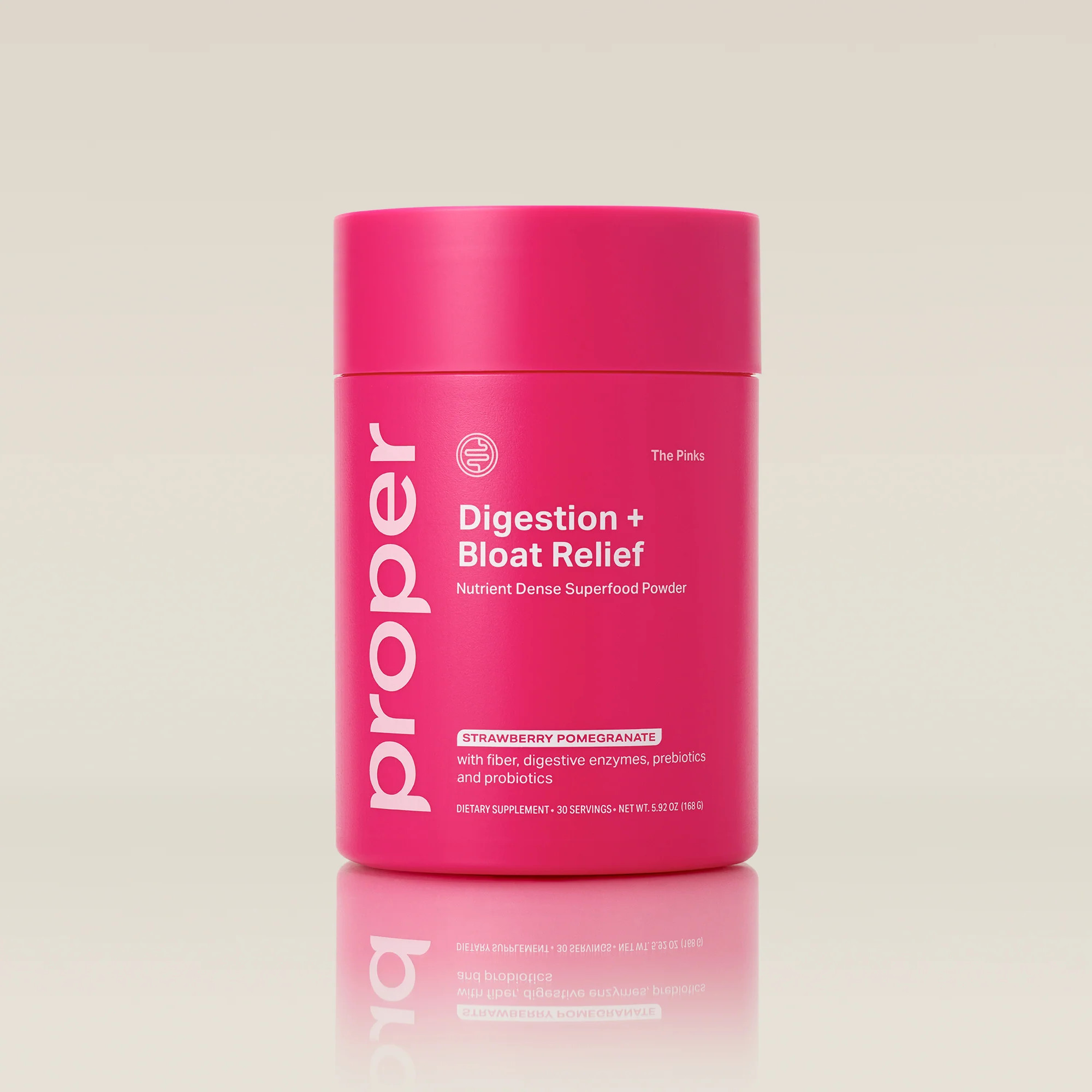 Bloating Relief Superfood Powder - Strawberry Pomegranate | Proper Health