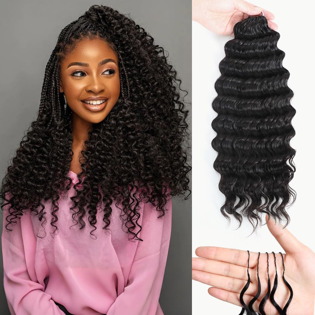 Yamikk Feather Crochet Human Hair for Women 18 Inch Pre-Separated Pre-Looped Miracle Knots Croche... | Amazon (US)