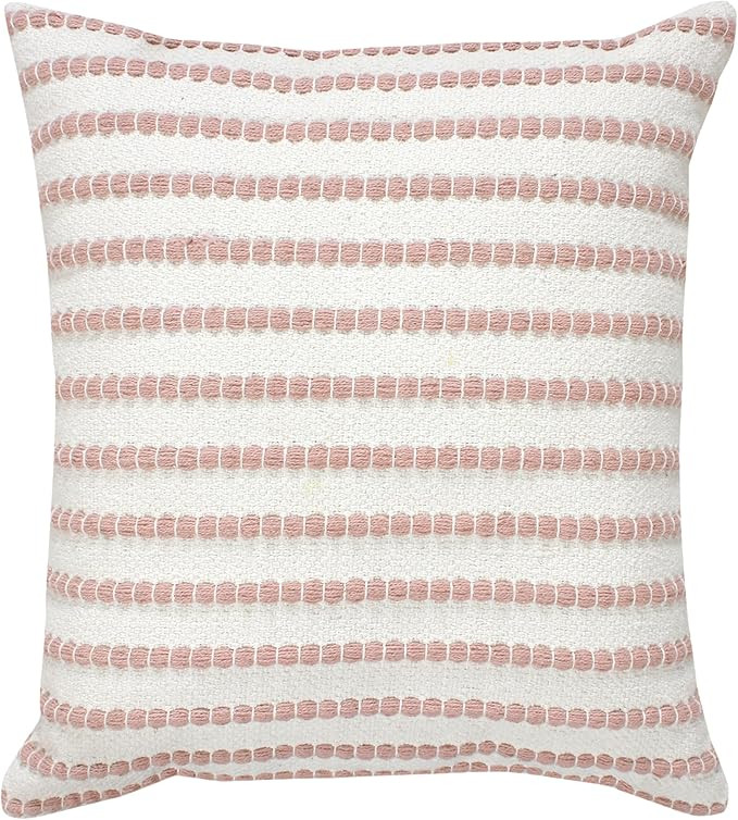 Parklane Woven Pillow, 18"x18", White | Amazon (US)