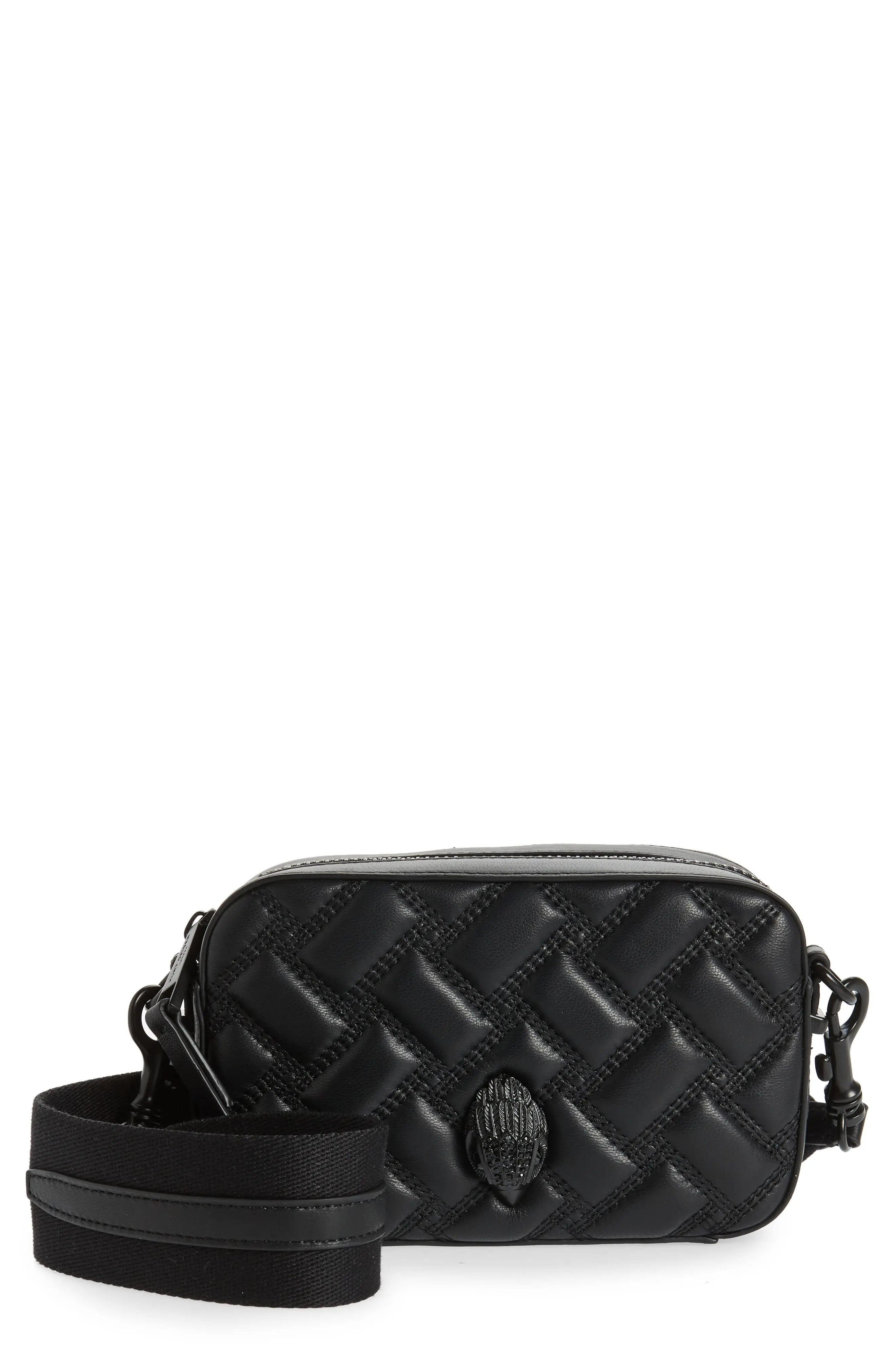 Kurt Geiger London Kensington Small Leather Camera Bag in Black at Nordstrom | Nordstrom