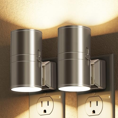 L LOHAS LED Night Light, Automatic Night Lights Plug into Wall, 2 Pack Nightlights With Light Sensor, 3000K Soft White 0-100LM Dimmable Modern Nightlight for Kids Bedroom Hallway | Amazon (US)