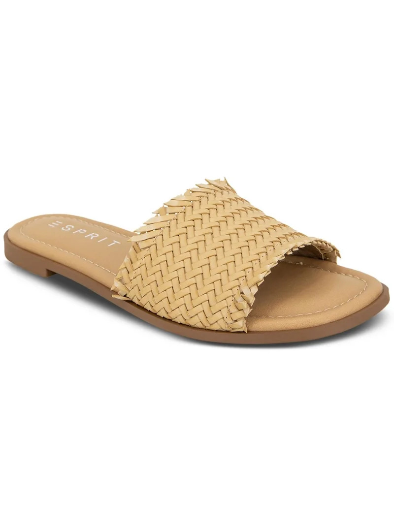 Esprit Womens Summer Woven Peep-Toe Slide Sandals | Walmart (US)