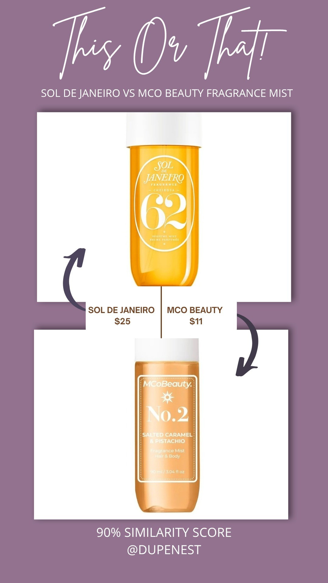 SOL DE JANEIRO 62 VS MCO BEAUTY NO. 2

#LTKBeauty #LTKSaleAlert #LTKFindsUnder50