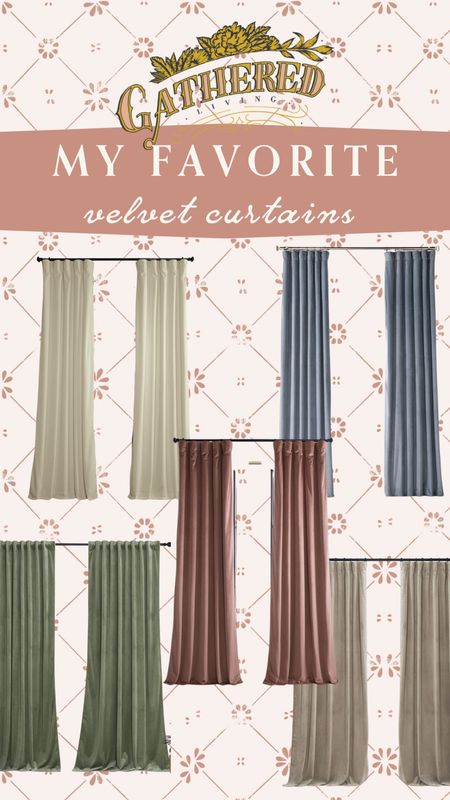 My favorite affordable velvet curtains in a variety of colors and lengths! High end look for less!

Home decor affordable home decor velvet curtains curtain picks vintage decor cottage decor cozy home decor modern home decor 



#LTKhome #LTKfindsunder100 #LTKfindsunder50