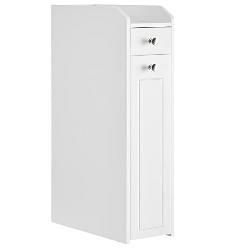 VASAGLE Small Bathroom Storage Cabinet, Slim Bathroom Storage Organizer, Toilet Paper Holder with... | Amazon (US)