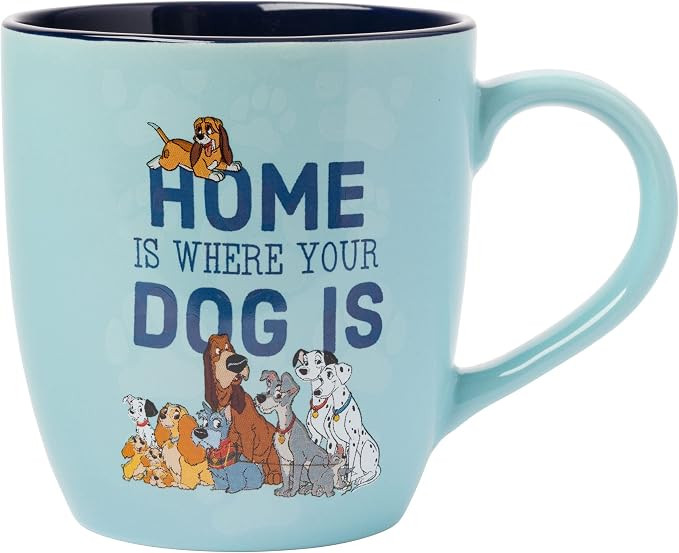 Silver Buffalo Disney Classics Dogs Home Is Where Your Dog Is Featuring 101 Dalmatians, Lady and ... | Amazon (US)