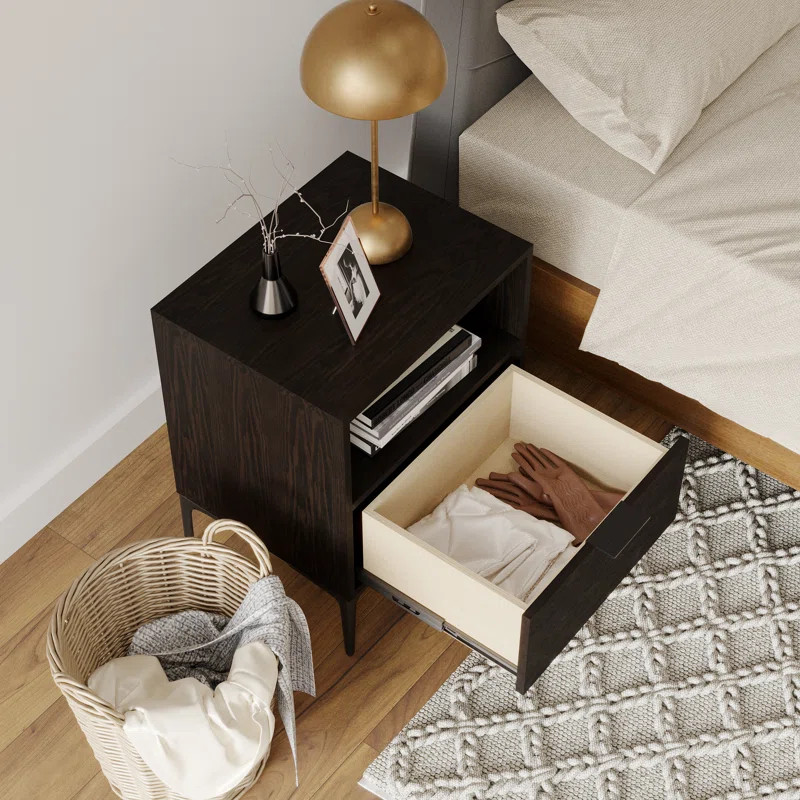 Mascolo Raycliff Wood + Metal Nightstand | Wayfair North America
