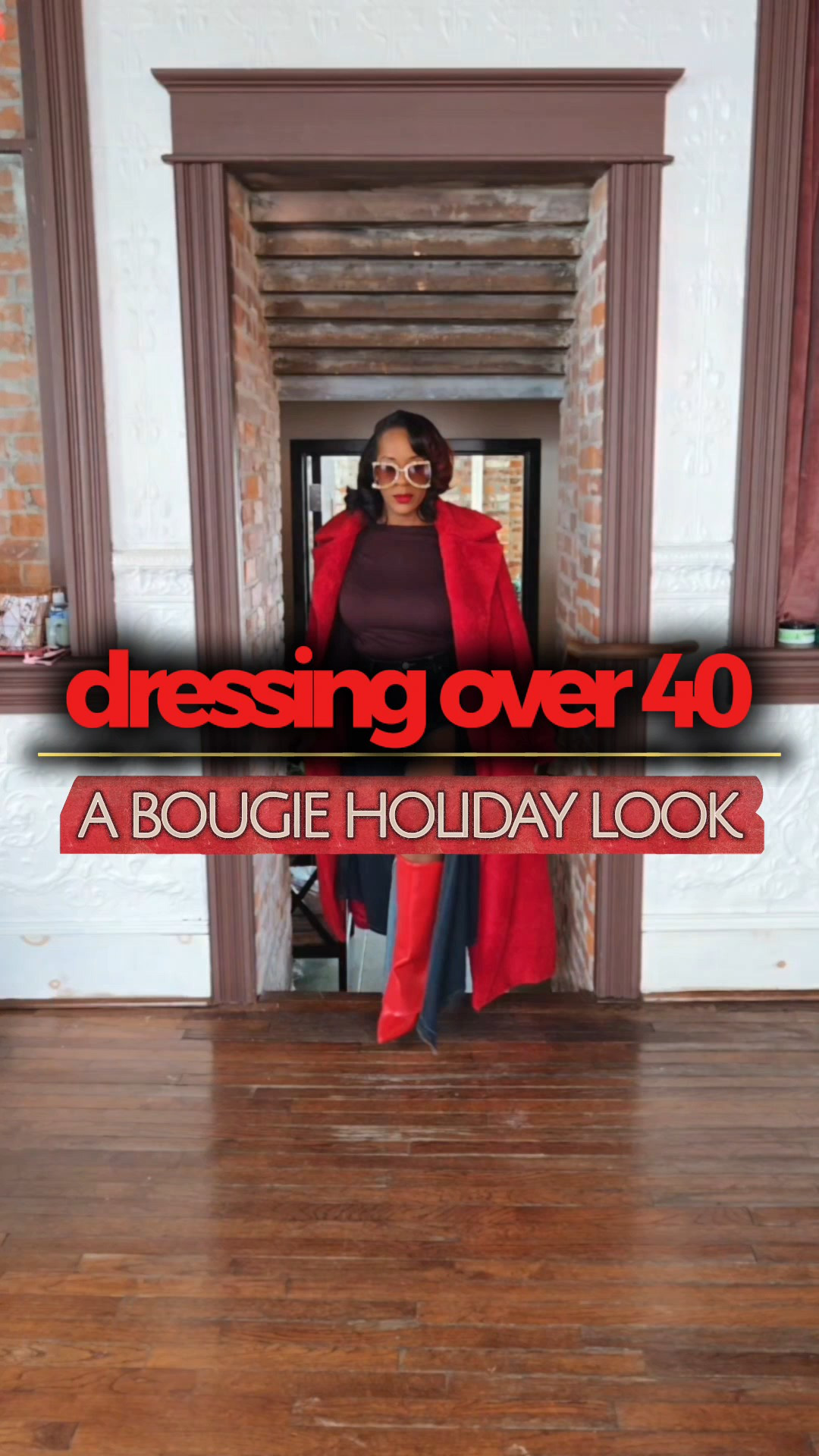 Define Nice...🎁🎁🎁And yes, I'm absolutely gonna put myself under the Christmas tree this year because I am what? THE GIFT!Coat: @prettylittlethingTop: @hmSkirt: @sheinofficial Boots: @macys Bougie lil Holiday look linked in my stories and LTK!#dressingover40 #bougieholidaylook #holidaylooks #holidayoutfits #holidaystyle 

#LTKHoliday #LTKgrwm #LTKootd