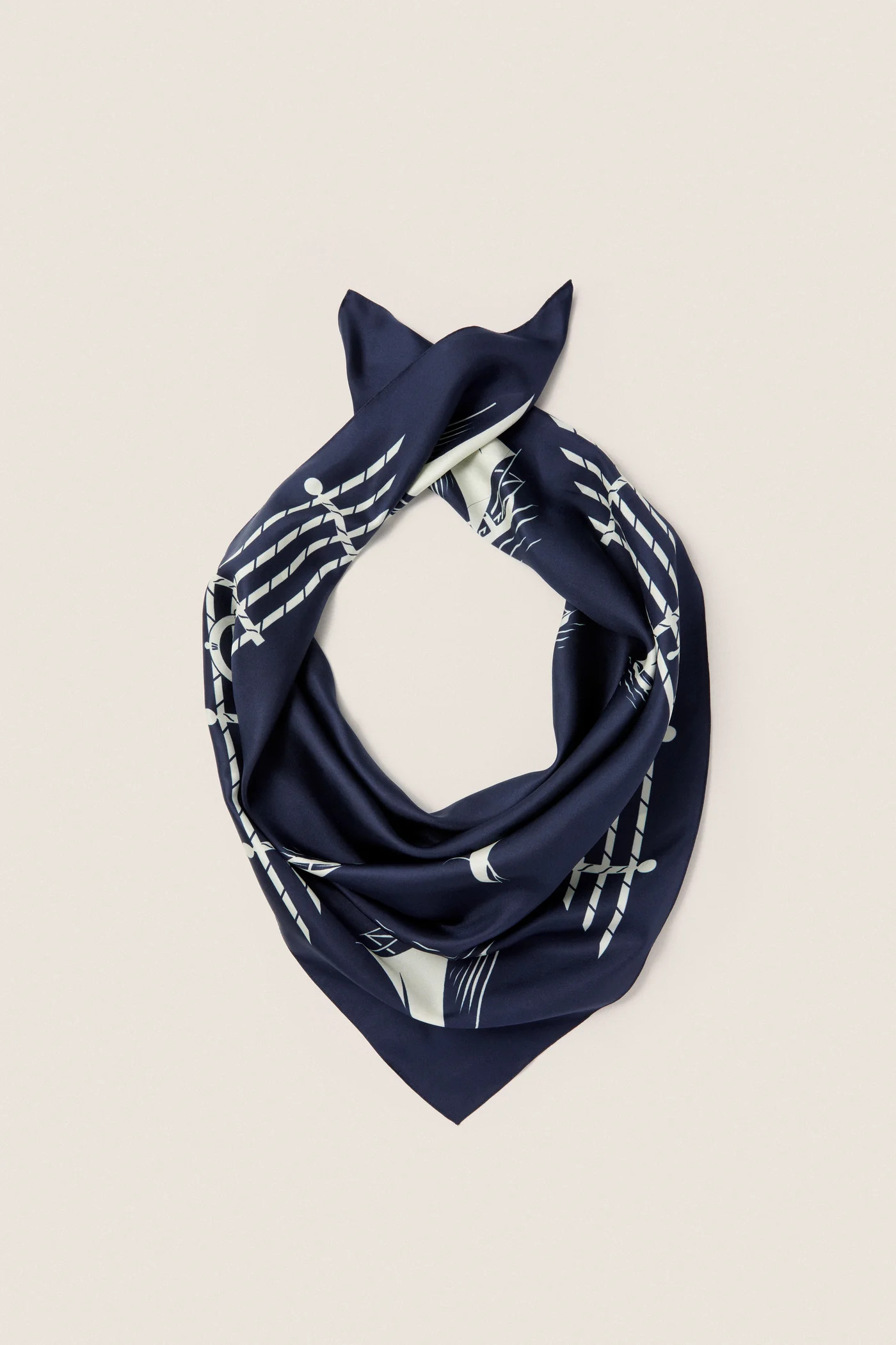 80s Sailboats Medium Silk Scarf | Tuckernuck (US)