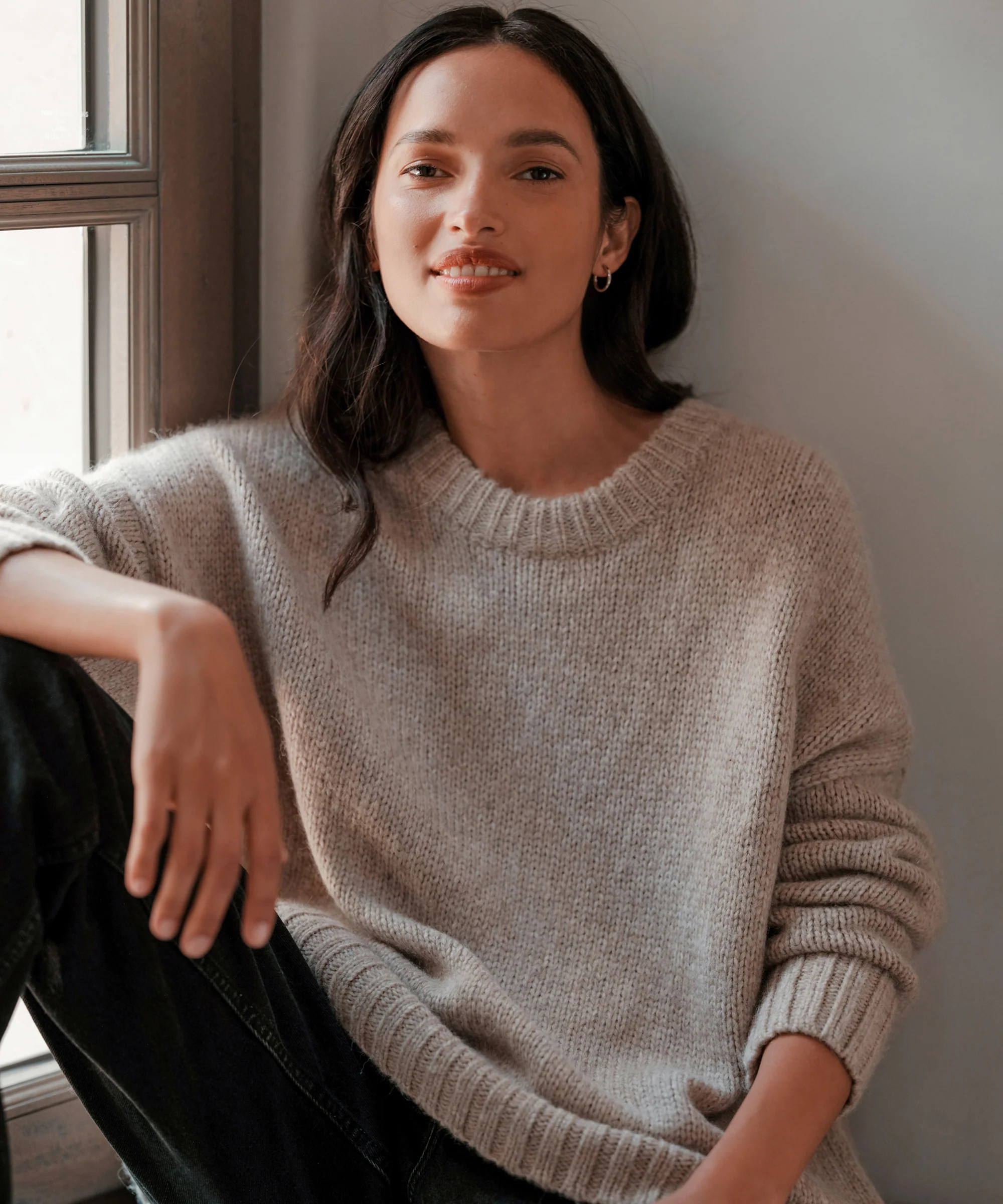 Alpaca Cocoon Crewneck | Jenni Kayne