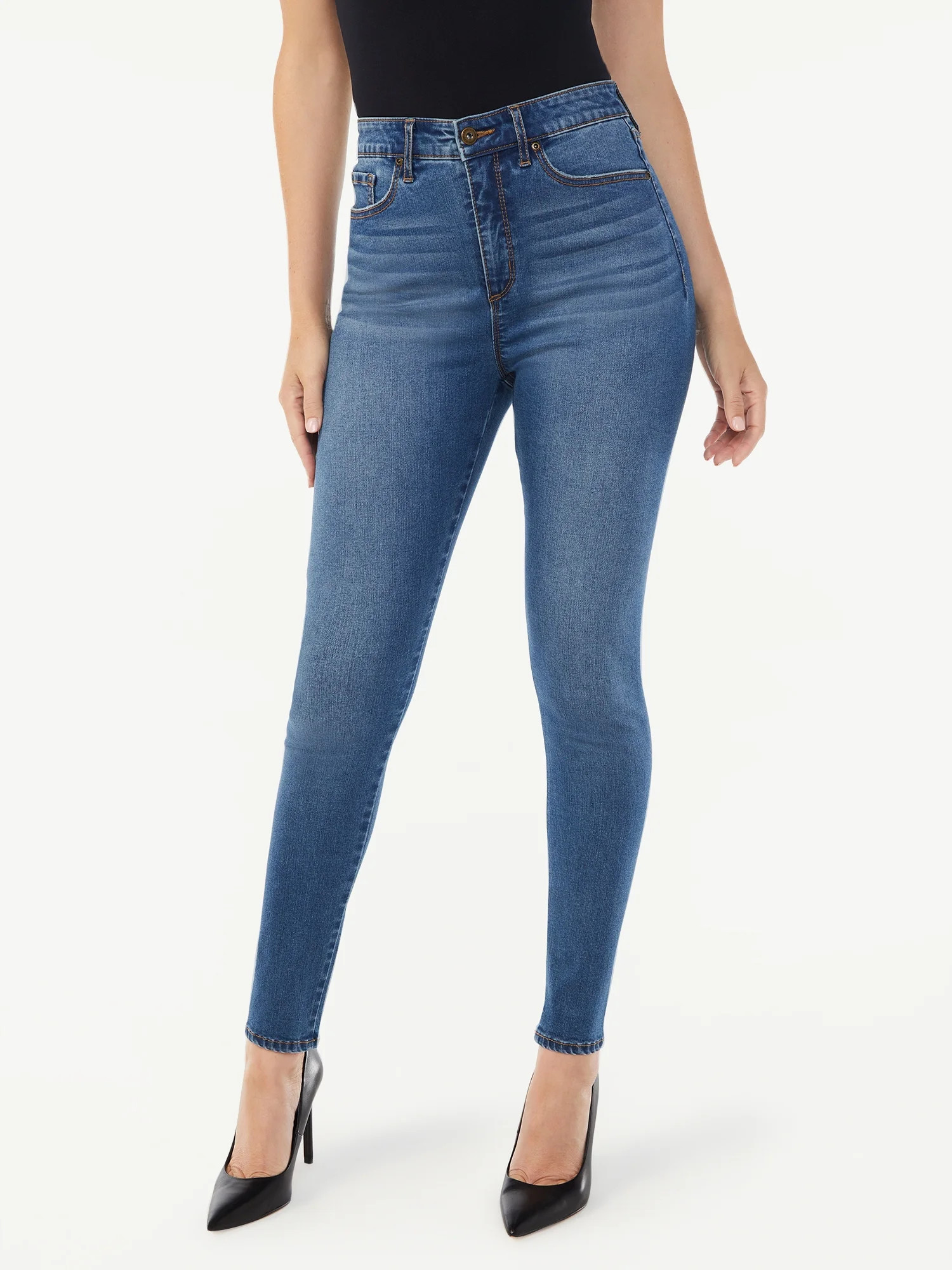 Sofia Jeans Women's Rosa Curvy Skinny Super High Rise Seamless Jeans | Walmart (US)